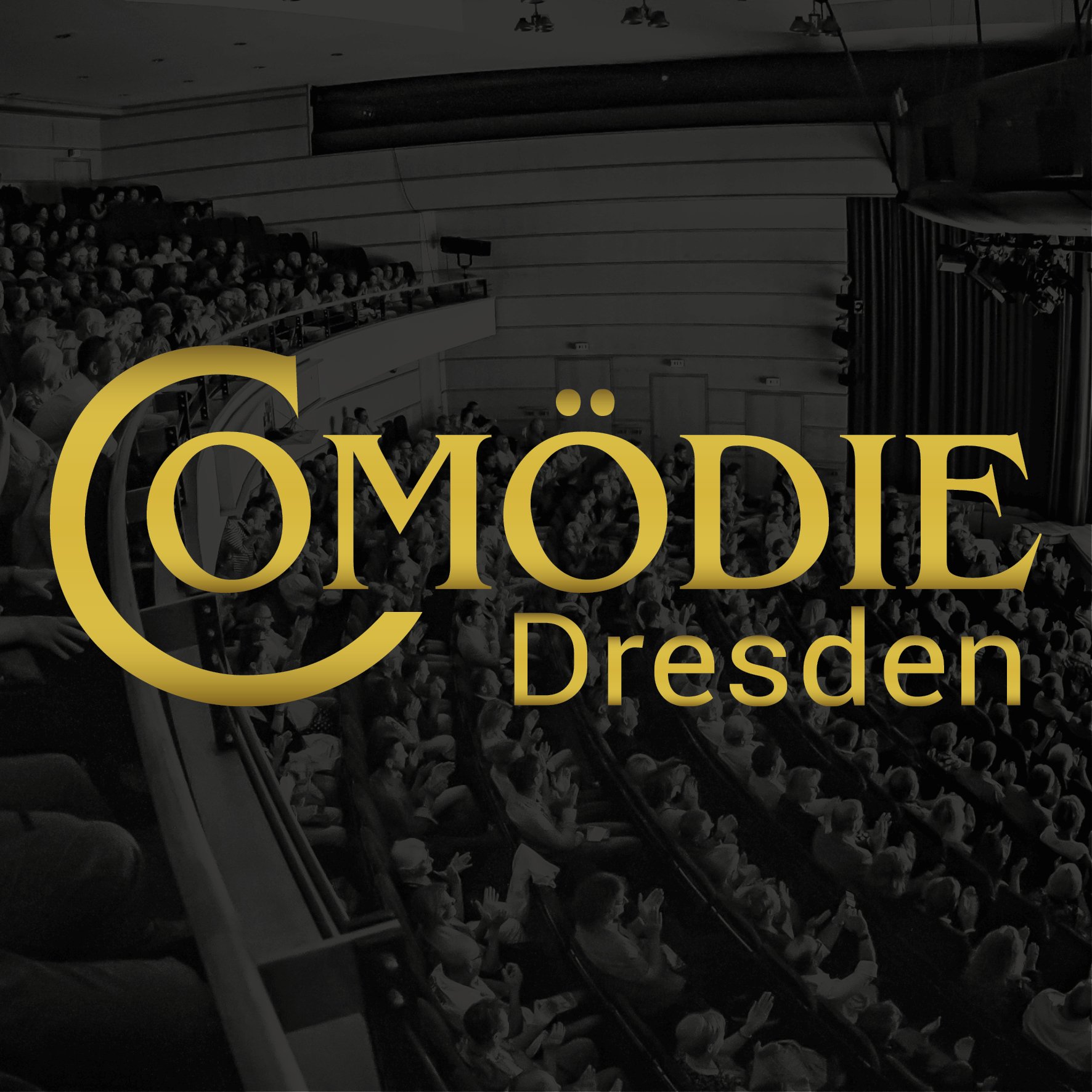 Logo der COMÖDIE Dresden – Sachsens größtem Privattheater