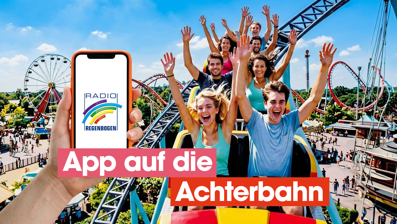 App auf die Achterbahn