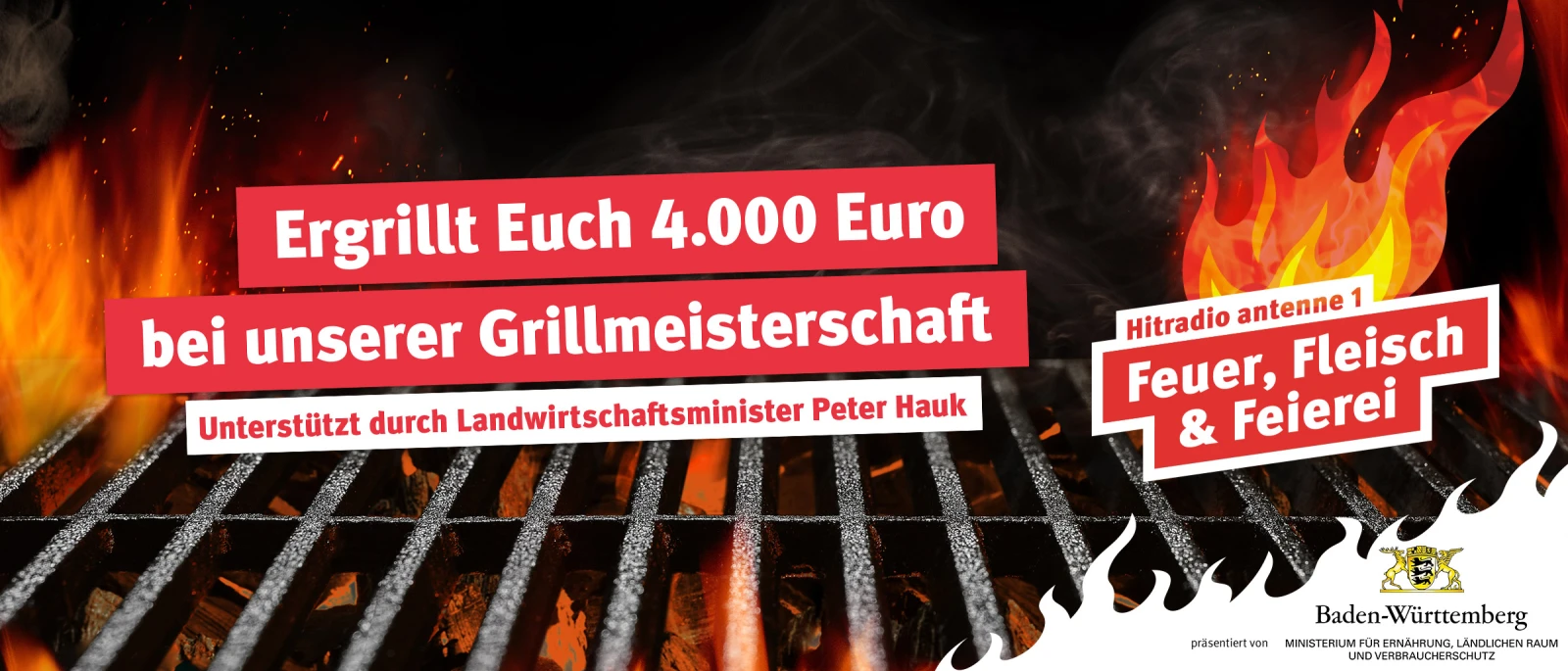 Feuer, Fleisch & Feierei! 4.000 Euro für Euer Sommerfest.