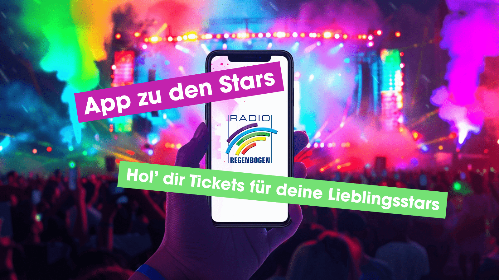 App laden und Tickets für eure Lieblingsstars LIVE sichern!