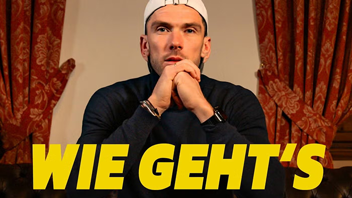 Podcast Cover für den ARD Podcast "Wie geht's?" mit Robin Gosens