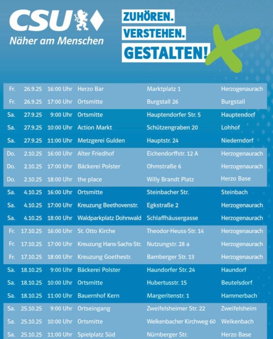 CSU Ortstour